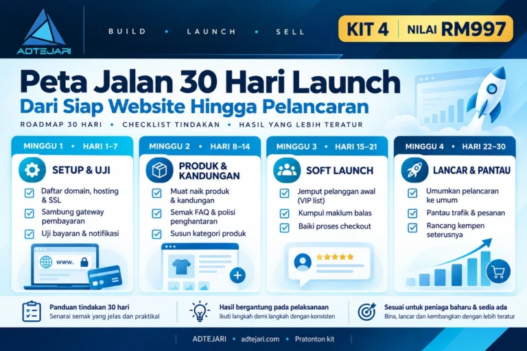Pratonton Peta Jalan 30 Hari Launch dengan logo ADTEJARI