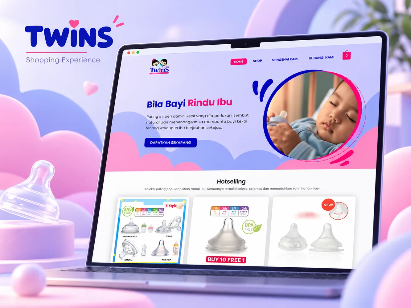 Twins online shopping website design by ADTEJARI